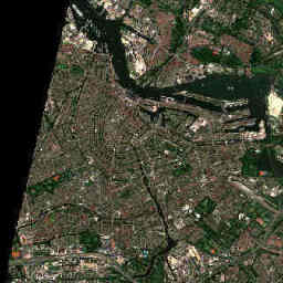Amsterdam: Satellitenausschnitt vom 5. Aug. 2020