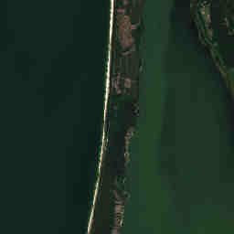 Kurische Nehrung: Satellitenausschnitt vom 15. Aug. 2020