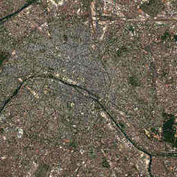Paris: Satellitenausschnitt vom 6. Aug. 2020