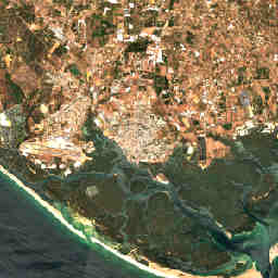 Ria Formosa bei Faro: Satellitenausschnitt vom 27. Juli 2026