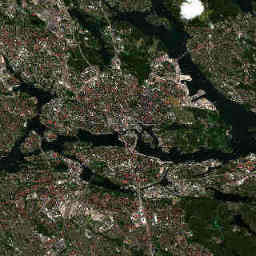 Stockholm: Satellitenausschnitt vom 16. Aug. 2020