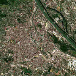 Wien: Satellitenausschnitt vom 31. Juli 2020